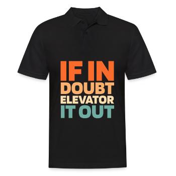 Elevator Elevator - Men's Polo Shirt - black - Front - Kai (181cm)