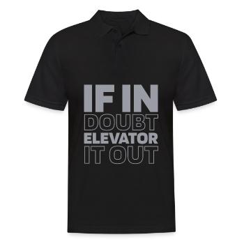 Elevator Elevator - Men's Polo Shirt - black - Front - Kai (181cm)