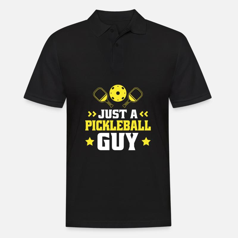 Pickleball Just A Pickleball Guy - Männer Poloshirt - Schwarz