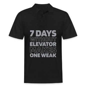 Elevator Elevator - Men's Polo Shirt - black - Front - Kai (181cm)