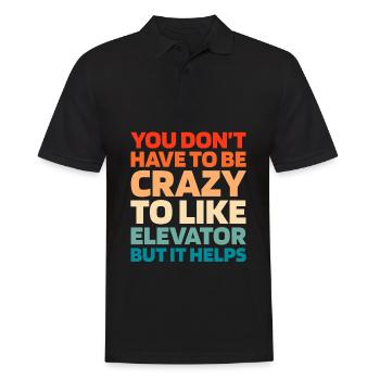 Elevator Elevator - Men's Polo Shirt - black - Front - Kai (181cm)
