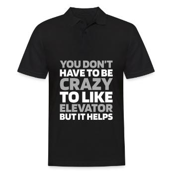 Elevator Elevator - Men's Polo Shirt - black - Front - Kai (181cm)