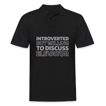 Elevator Elevator - Men's Polo Shirt - black - Front - Kai (181cm)
