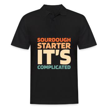 Sourdough bread - Men's Polo Shirt - black - Front - Kai (181cm)