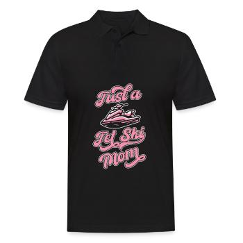 Jet Ski Just A Jet Ski Mom - Männer Poloshirt - Schwarz - Vorne - Kai (181cm)