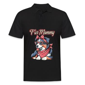 Berger Australien Chien Maman Pour Maman - Polo Homme - noir - Devant - Kai (181cm)