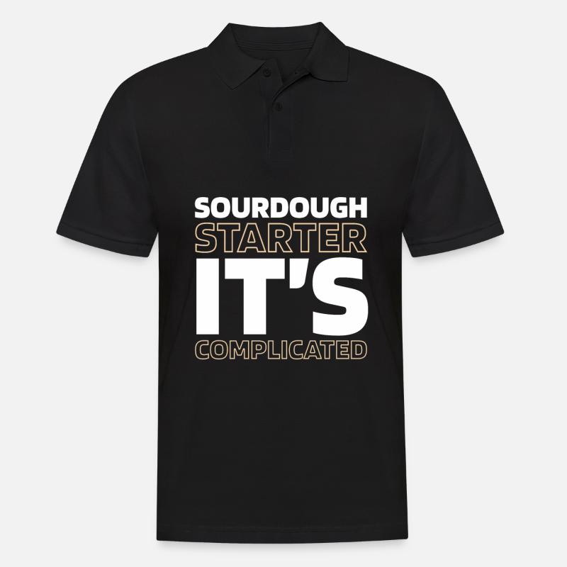 Sauerteig Brot - Männer Poloshirt - Schwarz