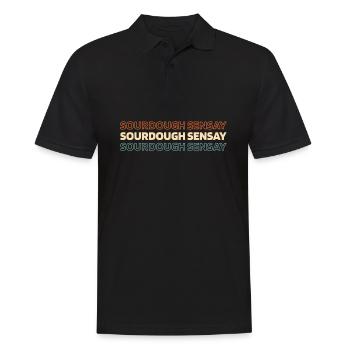 Sauerteig Brot - Männer Poloshirt - Schwarz - Vorne - Kai (181cm)