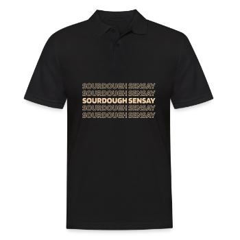 Sauerteig Brot - Männer Poloshirt - Schwarz - Vorne - Kai (181cm)
