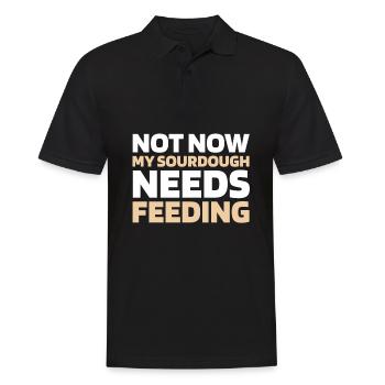 Sauerteig Brot - Männer Poloshirt - Schwarz - Vorne - Kai (181cm)