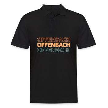 Ville allemande Offenbach-sur-le-Main, Hesse - Polo Homme - noir - Devant - Kai (181cm)