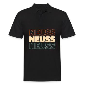 Ville allemande de Neuss, Rhénanie-du-Nord-Westphalie - Polo Homme - noir - Devant - Kai (181cm)