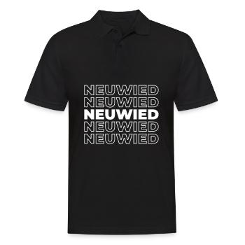 German city of Neuwied, Rhineland-Palatinate - Men's Polo Shirt - black - Front - Kai (181cm)