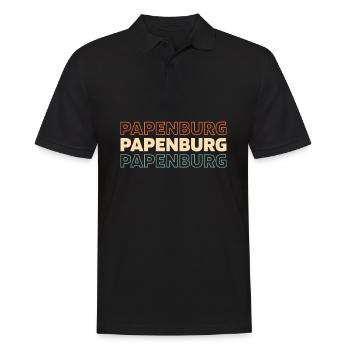 German city of Papenburg Lower Saxony - Men's Polo Shirt - black - Front - Kai (181cm)
