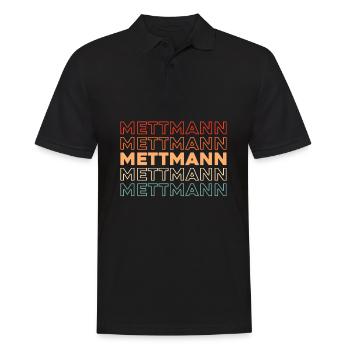 German city of Mettmann, North Rhine-Westphalia - Men's Polo Shirt - black - Front - Kai (181cm)