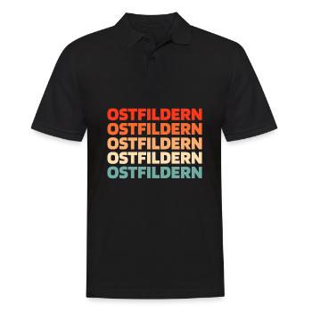 Deutsche Stadt Ostfildern Badenwürttemberg - Männer Poloshirt - Schwarz - Vorne - Kai (181cm)