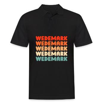 German city Wedemark, Lower Saxony - Men's Polo Shirt - black - Front - Kai (181cm)