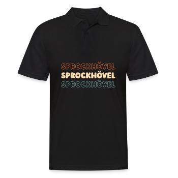 Deutsche Stadt Sprockhövel Nordrheinwestfalen - Männer Poloshirt - Schwarz - Vorne - Kai (181cm)