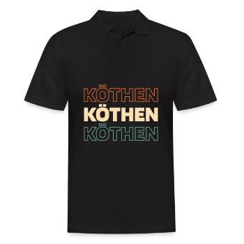 Ville allemande de Köthen, Saxe-Anhalt - Polo Homme - noir - Devant - Kai (181cm)