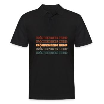 German city Fröndenberg Ruhr - Men's Polo Shirt - black - Front - Kai (181cm)