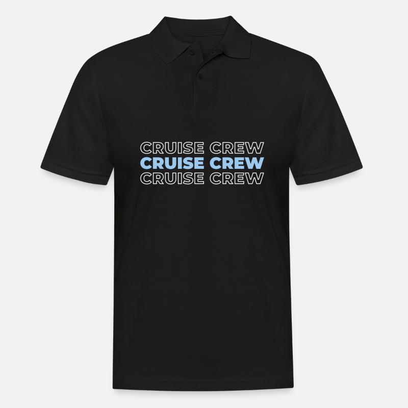 Kreuzfahrt - Männer Poloshirt - Schwarz
