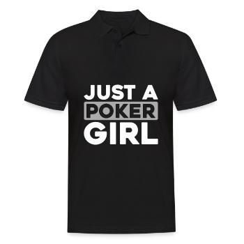 Poker juste une fille de poker - Polo Homme - noir - Devant - Kai (181cm)