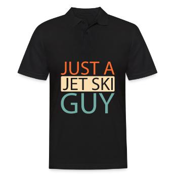 Jet Ski Just A Jet Ski Guy - Männer Poloshirt - Schwarz - Vorne - Kai (181cm)