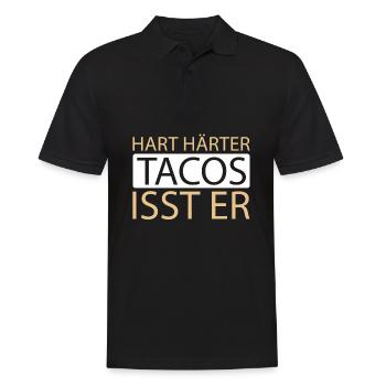 Tacos - Men's Polo Shirt - black - Front - Kai (181cm)