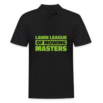 Lawn mower mowing - Men's Polo Shirt - black - Front - Kai (181cm)