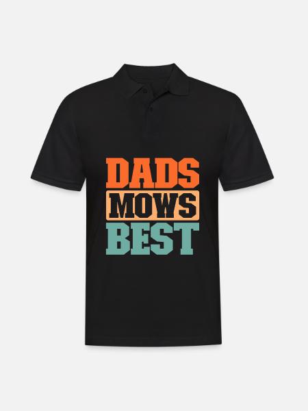 Lawn mower mowing - Men's Polo Shirt - black