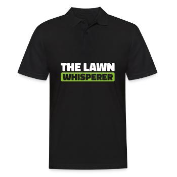 Rasenmäher Mähen - Männer Poloshirt - Schwarz - Vorne - Kai (181cm)