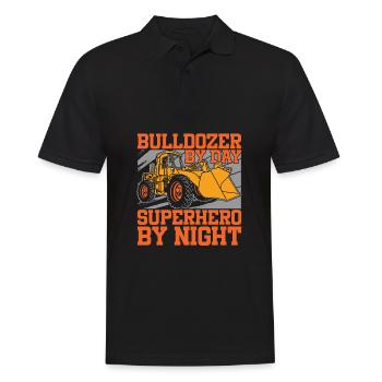 Bulldozer Planierraupe - Polo Homme - noir - Devant - Kai (181cm)