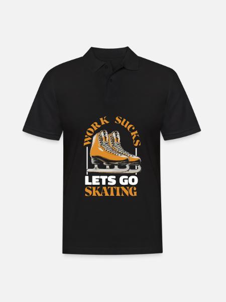 Figure skating figure skater - Men's Polo Shirt - black