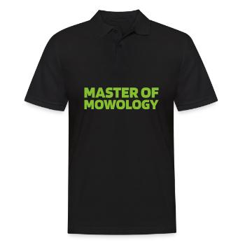 Rasenmäher Mähen - Männer Poloshirt - Schwarz - Vorne - Kai (181cm)