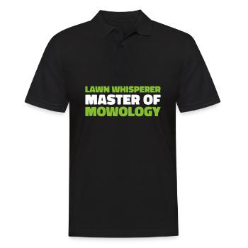 Lawn mower mowing - Men's Polo Shirt - black - Front - Kai (181cm)