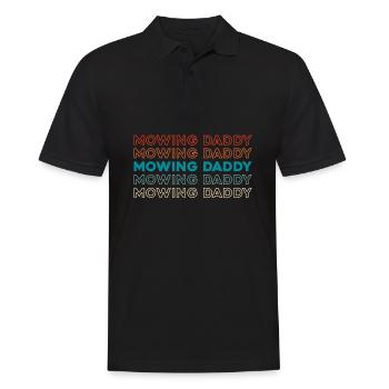 Rasenmäher Mähen - Männer Poloshirt - Schwarz - Vorne - Kai (181cm)
