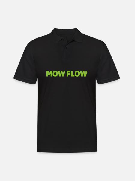 Lawn mower mowing - Men's Polo Shirt - black