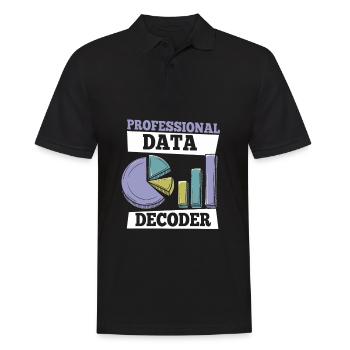 Data Science Data Analyst - Männer Poloshirt - Schwarz - Vorne - Kai (181cm)