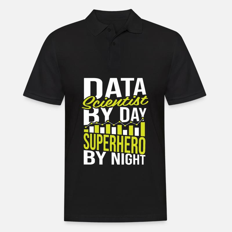 Data Science Data Analyst - Männer Poloshirt - Schwarz