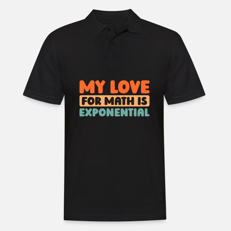 Mathe Mathematik Math Funny Pun - Männer Poloshirt - Schwarz
