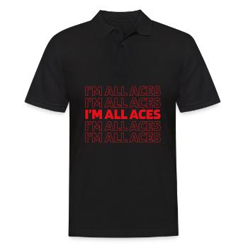 Le poker à All Aces - Polo Homme - noir - Devant - Kai (181cm)