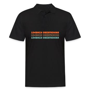 German city Limbachoberfrohna, Saxony - Men's Polo Shirt - black - Front - Kai (181cm)