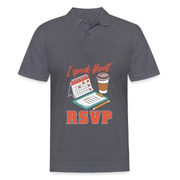 Event planner - Men's Polo Shirt - charcoal grey - Front - Nico (186cm)