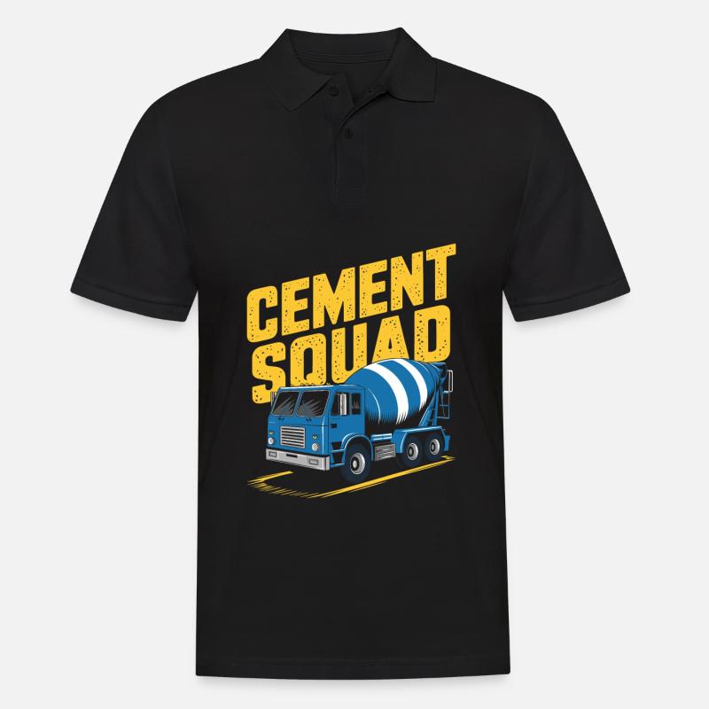 Betonarbeiter Kader - Männer Poloshirt - Schwarz