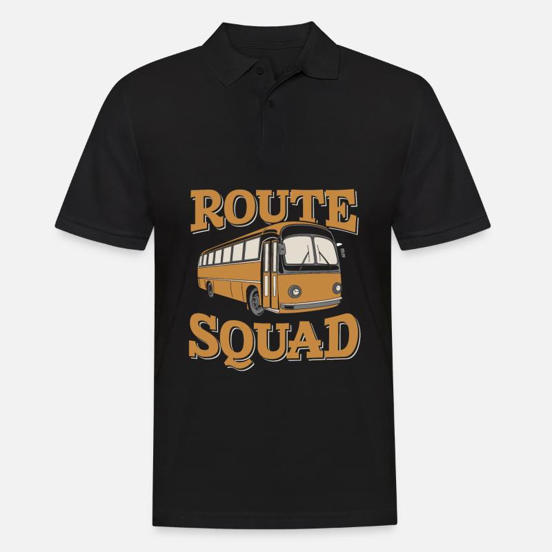 Bus Busfahrer Kader - Männer Poloshirt - Schwarz