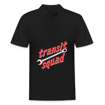 Busmechaniker Kader - Männer Poloshirt - Schwarz - Vorne - Kai (181cm)