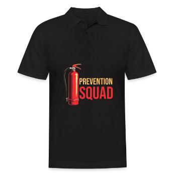 Fire Protection Officer Kader - Men's Polo Shirt - black - Front - Kai (181cm)