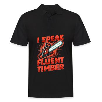 Wood chippers, forestry workers, lumberjacks - Men's Polo Shirt - black - Front - Kai (181cm)