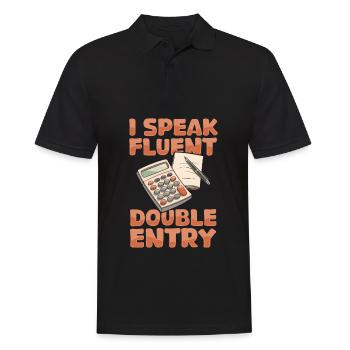 Accountant - Men's Polo Shirt - black - Front - Kai (181cm)