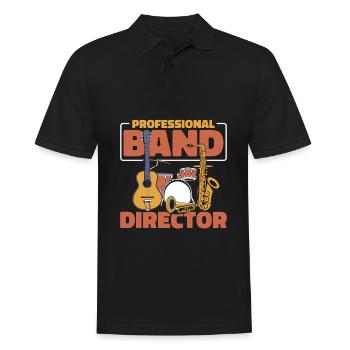 Band Director - Men's Polo Shirt - black - Front - Kai (181cm)